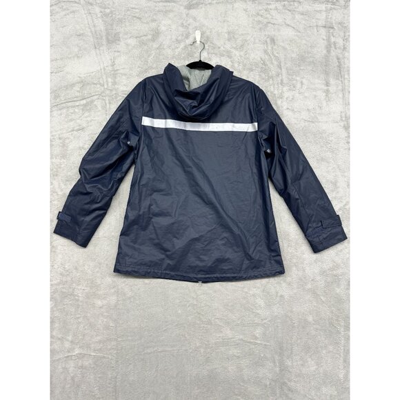 GIRLS WOMEN ST JOSEPHS ACADEMY NEW ORLEANS SCHOOL BLUE REFLECTIVE RAIN COAT MEDI - Picture 3 of 5
